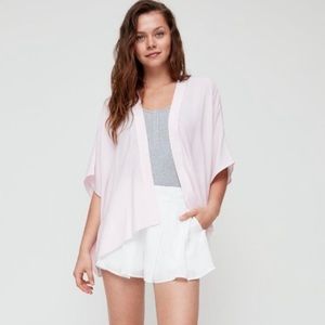 Aritzia Azure Skies Pastel Blush Cosima Kimono